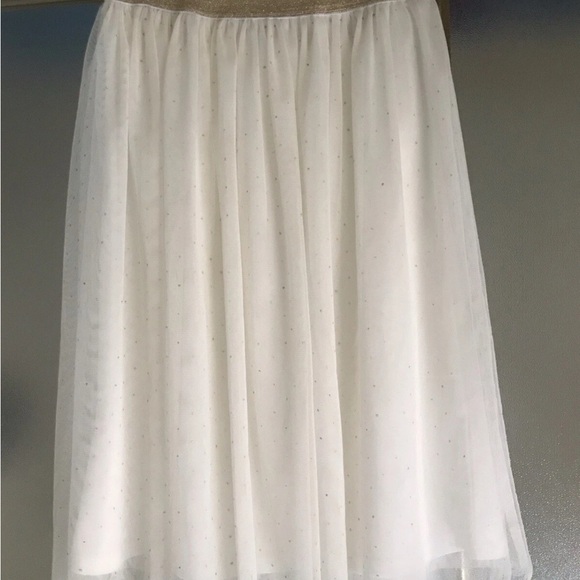 🩰✨ $60 Speechless Girls Cream Tulle Midi Skirt XL 13-14 Youth 25” Long EUC - Picture 5 of 11